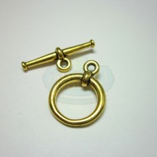 Gold Large Plain Tapered Toggle
